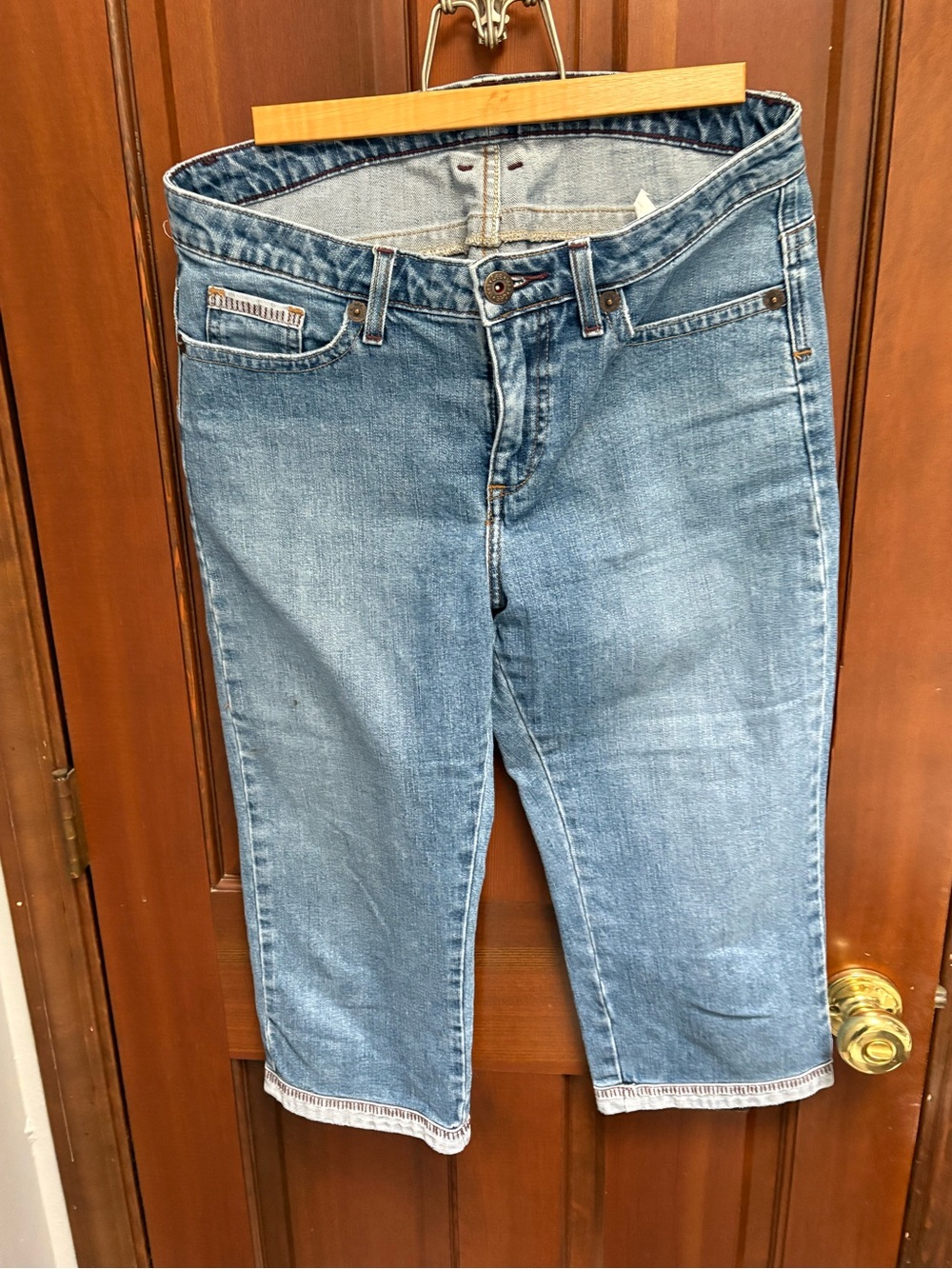 Lee Light Blue Cropped Jeans